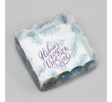 Коробка "Елочные игрушки", 9 х 9 х 3 см, 1 шт