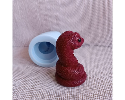 Змея Лея 3D, форма силиконовая 