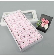 Роза из мыла бледно-розовая 6 см, 1 шт