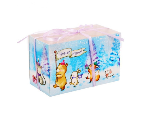 Коробка "С Новым годом!", 8*16*10 см