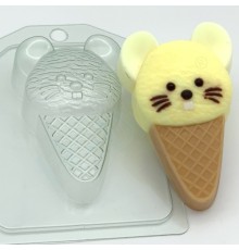Мороженое / Мышка EX, 1шт, форма пластиковая