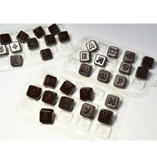 Алфавит русский - конфеты, форма для мыла, 1 шт