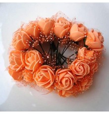 Розы из флоумерана оранжевые