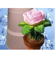 Роза в горшке 3D, форма силиконовая
