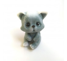 Котик Кусочек 3D, форма силиконовая