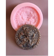 Дракон - медаль 3D, форма силиконовая