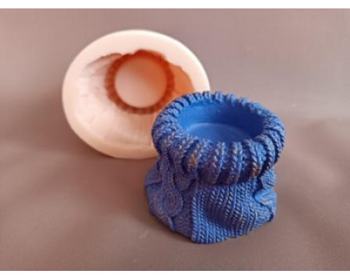 Мешочек вязаный 3D,форма силиконовая