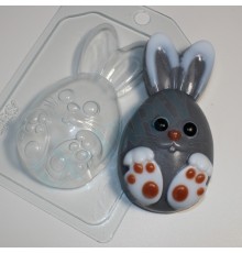 Кролик мультяшный ЕХ, 1шт, форма пластиковая