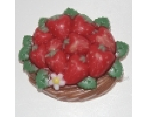 Корзинка клубники, форма пластиковая