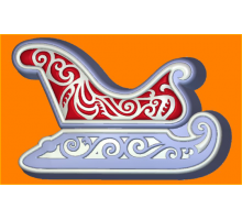 Сани БП, 3 шт, форма пластиковая